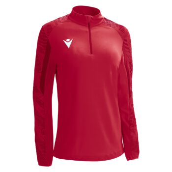DORA 1/4 ZIP WOMAN TOP RED/DRED 3XL