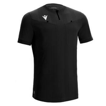 DIENST REFEREE SHIRT BLK/WHT SS 3XL