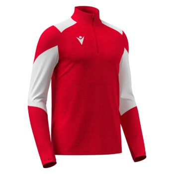 IZEL 1/4 ZIP TOP RED/WHT 3XL