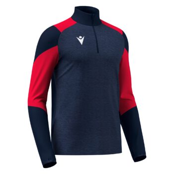 IZEL 1/4 ZIP TOP NAV/RED 3XL