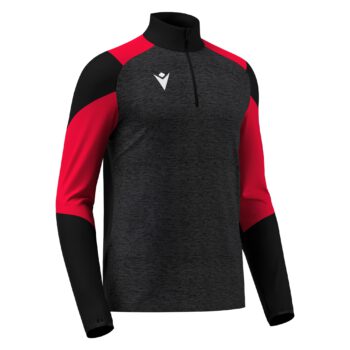 IZEL 1/4 ZIP TOP BLK/RED 3XL