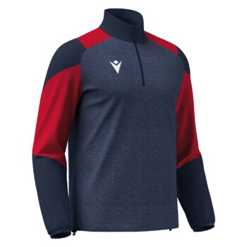 CUZCO 1/4 ZIP TOP NAV/RED 3XL