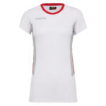 IRENE SHIRT WOMAN WHT/RED SS