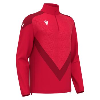 ANDUIN 1/4 ZIP TOP RED/DRED 3XL