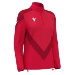 ANORA WMN 1/4 ZIP TOP RED/DRED 3XL