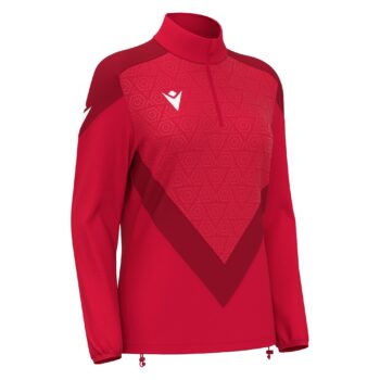 ANORA WMN 1/4 ZIP TOP RED/DRED 3XL