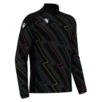 YARUGA 1/4 ZIP TOP BLK/THNDR 3XL