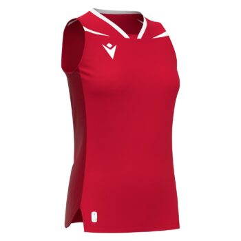 LILY SHIRT WMN SL RED/WHT 3XL