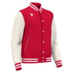 FIDDLE VARSITY COLLEGE JACKET RED/OFFWHT 3XL