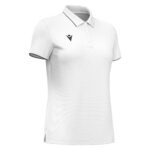 MELODY POLO WMN SS WHT/GRY 3XL