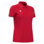 MELODY POLO WMN SS RED/WHT 3XL
