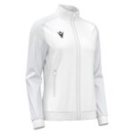 RAMA WMN FULL ZIP TOP WHT/LGRY 3XL