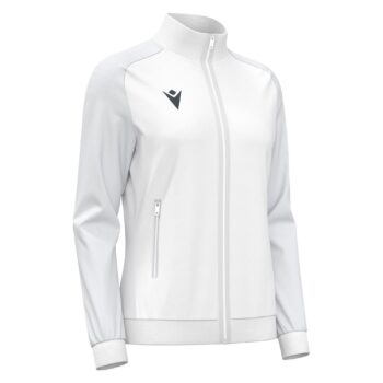 RAMA WMN FULL ZIP TOP WHT/LGRY 3XL