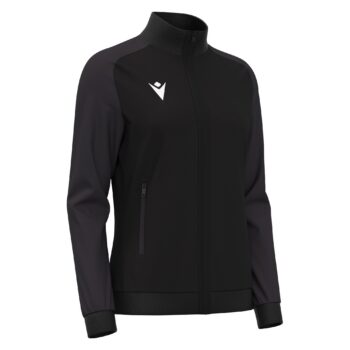 RAMA WMN FULL ZIP TOP BLK/DGRY 3XL