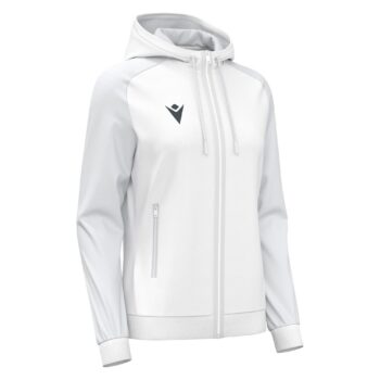 ATLAS WMN FULL ZIP HOODY TOP WHT/LGRY 3XL