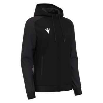 ATLAS WMN FULL ZIP HOODY TOP BLK/DGRY 3XL