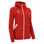 BASTET FULL ZIP TOP HOODY WOMAN RED/WHT 3XL