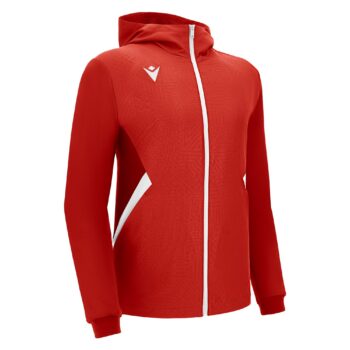 TIAMAT FULL ZIP MICRO HOODY TOP RED/WHT 3XL