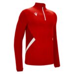 FRASER 1/4 ZIP TOP RED/WHT 3XL