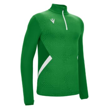 FRASER 1/4 ZIP TOP GRN/WHT 3XL