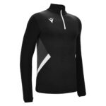 FRASER 1/4 ZIP TOP BLK/WHT 3XL