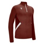 FRASER 1/4 ZIP TOP CRD/WHT 3XL