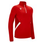 PIAVE 1/4 ZIP TOP RED/WHT 3XL