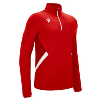 PIAVE 1/4 ZIP TOP RED/WHT 3XL