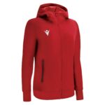DRUM FULL LENGTH ZIP WOMAN HOODIE RED 3XL