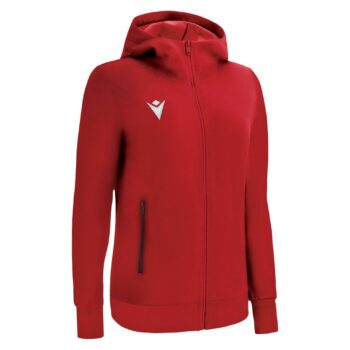DRUM FULL LENGTH ZIP WOMAN HOODIE RED 3XL